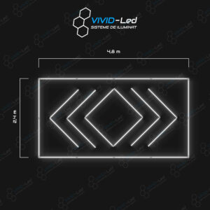 Rectanguar 4.8 x 2.4m - 6 Săgeți