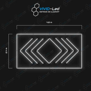 Rectanguar 4.8 x 2.4m - 8 Săgeți