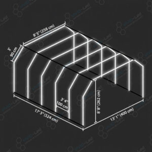 Tunel LED - Lăţime tub 40mm